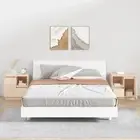 2x Bedside Cabinets Solid Wood Pine Bedside Table Nightstand Bedroom vidaXL