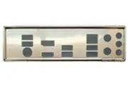 OEM I/O Shield For MSI B450I GAMING PLUS AC Motherboard Backplates IO