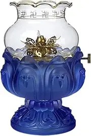 Oil Lamps Kerosene Lamp Ghee Buddha Front Lamp Kerosene Oil Lamp Clear Shade Glass Metal Hurricane Lamp Kerosene Lantern Retro Churches