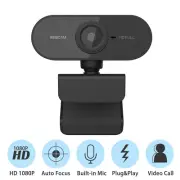 AutoFocus 1080p 30FPS Webcam w/ Stereo Microphone for Zoom/Skype/Facetime/Teams
