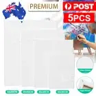 5pcs Blank Art Supply Professional Quality Stretched Canvas White Wood AU