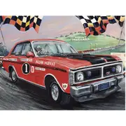 Allan Moffat Ford Falcon GTHO Tin Sign 40x30cm by Jenny Sanders