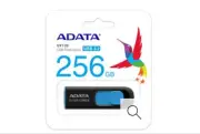 ADATA C008 256GB USB 2.0 Retractable Flash Drive (Black/Blue) (AC008-8G-RKD)