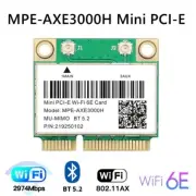 MPE-AXE3000H Mini PCIe WiFi 6E Card 3000Mbps 802.11ax Wireless Bluetooth Adapter