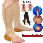 Compression Socks With Zipper Support Copper Stockings 20-30mmHg For Women Men