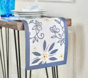 Temp-tations 72" Indoor/Outdoor Table Runner Blue