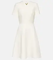 [Valentino] Valentino Wool and silk minidress AU 4 white