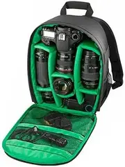 Waterproof SLR Camera Soft Case Bag Backpack Rucksack for Canon Nikon Sony, Adjustable Dividers，Durable Waterproof SLR Camera Backpack