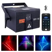 IOS Android App Edit Remote 5W RGB iLDA DMX DJ Show Stage Projector Laser Lights