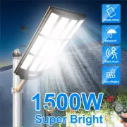1500W Outdoor Solar Wall Light LED Motion Sensor Bright Flood Street Lamp 3Modes
