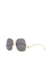 Gucci Gold Metal Sunglasses