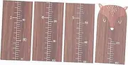 Kisangel 1Set Wooden Height Chart for Adorable Nursery Wall Decor Easy Installation Ruler for Measuring Growth Marker for Room