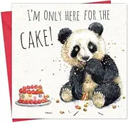 Twizler Funny Birthday Card Panda - Funny Card for Men or Women - Happy Birthday for Him or Her - Animal Humour - Blank Inside
