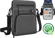 Tablet Shoulder Sleeve Bag for 12.9-inch New iPad Pro (5th/4th/3rd Gen) 2022-2018 with Magic Keyboard and Smart Keyboard Folio or Logitech Slim Folio Pro Case, (12.9 inch, Dark Grey)