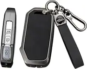ontto Car Key Fob Cover Case fit for Kia Sportage For Kia Ray Sorento Soul Telluride Cerato 2020 K5 K8 2022 Smart Key holder Metal Leather Shell keyring keychain accessories car styling