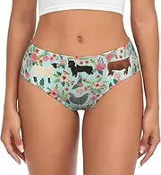 [JBYJBX] Farm Animal Print Women's Briefs XS-4XL Bikini Ladies Underpants Panties Full Coverage Seamless