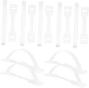 Gatuida 120 Set Cardboard Box Handles Milk Carton Handles Carrying Shipping Replacement Grab Pp Plastic
