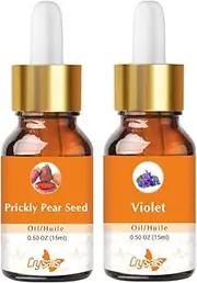 Crysalis Oil Bundle : Prickly Pear Seed (Opuntia Ficus-Indica) (15ml) & Violet (Viola Odorata) (15ml)-Oil