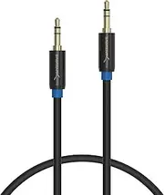 Sabrent 3.5mm Gold Plated Premium Auxiliary Male to Male AUX Cable [Step Down Design] 3 Feet (CB-AUX1)