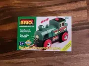 New Brio Battery Powered Green Steam Train #33222 Wooden Railway Thomas
