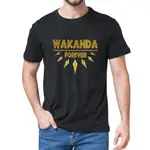 新款夏季時尚 100% 棉黑豹 WAKANDA FOREVER SALUTE 男士 T 恤頸部禮物上衣 T 恤運動衫