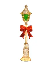 National Tree Company 60in Gold Wire Lamp Post