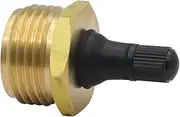 Air Blow Fitting for RV Waterline, Brass Blow Off Plug for RV | Quick Connect RV Cold Blow Off Plug - Winter Valve Air Blow Fitting for RV Waterline, Brass RV Blow Off Plug