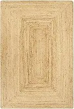 Handmade Rug Jute Natural 160x230 cm