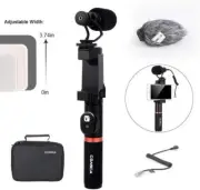 Metal Mini On-Camera Directional Shotgun Mic Kit w/Bluetooth Controller - CoMica