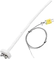 uxcell 12" K Type Ceramic Kiln Furnace Thermocouple Sensor Probe for Muffle Furnace Oven, with 3.3ft Thermocouple Wire, High Temperature 1100°C 2x300mm