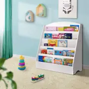 5 Tiers Kids Bookshelf Magazine Rack Shelf Organiser Durable Bookcase Display