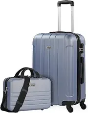 [ITACA] Travel Suitcases Set 4 Wheels - Set Travel Cases ABS - Set Sturdy and Light Travel Cases Combination Lock 771100B
