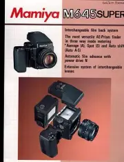 MAMIYA 645 SUPER SYSTEM BROCHURE (ORIGINAL PRINT JAPAN/not copies)