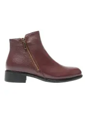 [Wide Steps] Lorenzo Boots in Wine Leather
