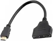 LABRIMP Video Splitter Adapter Male to Dual Female for LCD LED Tv Distribute One Input Signal Into Two Outputs No Loss No Lag Compatible with Dual Monitors