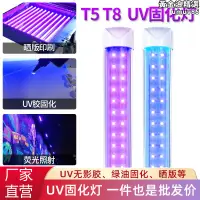在飛比找露天拍賣優惠-uv固化燈LED紫外線UV膠固化燈365nm固化紫光燈雙排紫