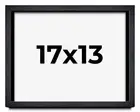 17x13 Shadow Box Frame Black | 1 Inches Deep Real Wood Farmhouse Shadowbox Displ