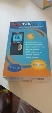 Glucose monitor EASY TALK/Lancetas/and Alcohol Pads And 300 Testing Stripes