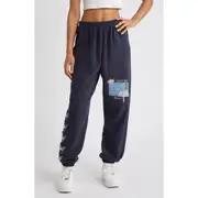 BOYS LIE Guarded Angel Interlock Kimmy Cotton Sweatpants in Black at Nordstrom, Size Medium