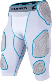 CHAMPRO Men's Bull Rush 7-Pad Compression Girdle for Football, Basketball - XL