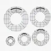 CircleMaster Low Shank Ruler Set - 5 Precision Templates for Perfect Patterns
