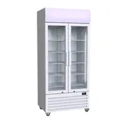 Thermaster 580L Double Glass Door Colourbond Upright Drink Fridge LG-580P