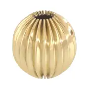 B&P Lamp 1 3/8" Dia., Round Reeded Brass Break, Polished & Lacq.