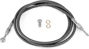 Mofun Lengthened 6" Extended Hydraulic Clutch Cable for 12-14" Handlebar Compatible with Harley CVO Touring Road Street Ultra Classic Electra Glide 2001-2012, Black