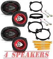 BOSS Audio 350W 6x9" Front Door & Rear Deck Speakers for 2012-2017 Toyota Camry (for: Toyota)