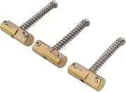 3Pcs Wilkinson Compensated Vintage Brass Bridge Saddles with 1.5mm Wrench for Tele Electric Guitar Replacement Part