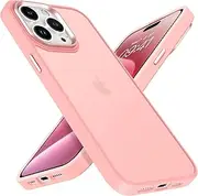 VENINGO iPhone 15 Pro Max Case, Military-Grade Protection Non-Yellowing Translucent Matte Silky Soft Touch for Women and Girls Scratch-Resistant Slim Phone Cover for iPhone 15 Pro Max 6.7 Inch, Pink