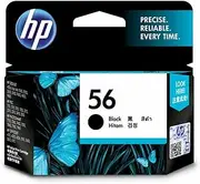 HP 56 Genuine Original Black Printer Ink Cartridge works with HP Deskjet 5500, HP Deskjet 450cbi Mobile Printer, HP Photosmart 7100, HP PSC 2100, 2210 All-in-one Printers, HP Officejet 6110 (C6656AA)