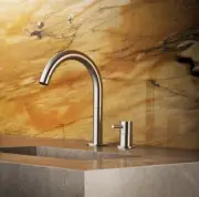 MGS MB260 Polished Stainless Steel Faucet 2 Hole with High Spout R90 MB260-P NEW