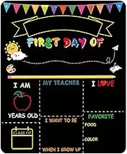 First Day of School Chalkboard | 3.9 x 4.7 Inch Kids Drawing Chalkboard,Kindergarten Desktop Decoration for Children, Learning Supplies